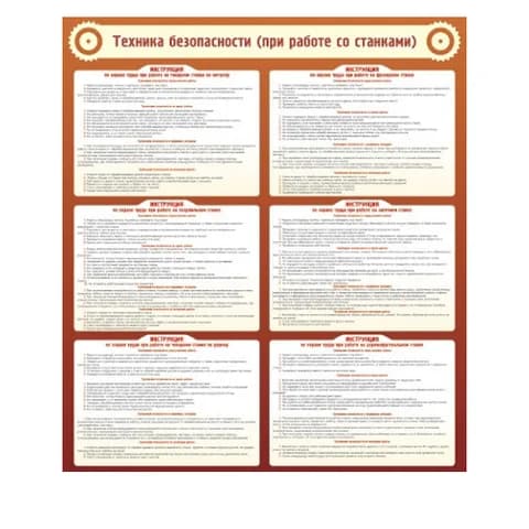 Стенд Техника безопасности (при работе со станком)
