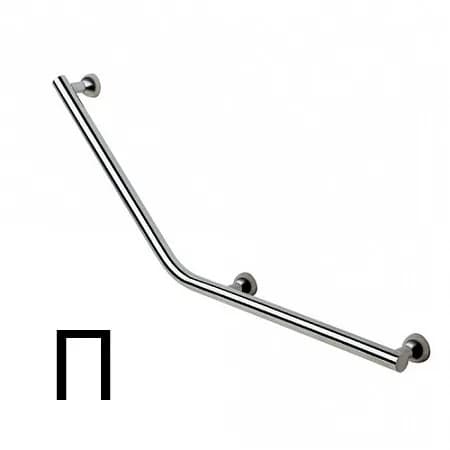 Поручень угловой Г-образный (правый) 135°, 800х435 мм
