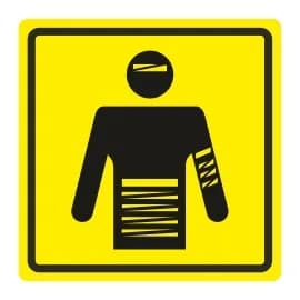 Тактильная пиктограмма Б29 Перевязочная 150x150 из ПВХ
