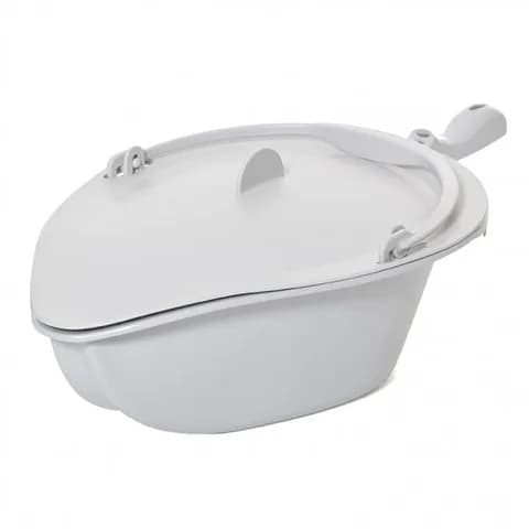 Съемный санитарный горшок с ручкой и крышкой для колясок Etac Clean/Swift, серый