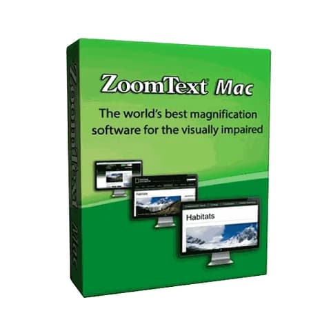 Программное обеспечение экранный увеличитель ZoomText Mac